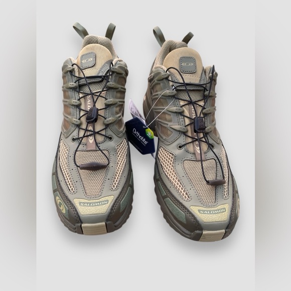 Salomon ACS Pro Trail Running Sneaker Shoes Green Ortholite Mens Size US 12 NWOB - Picture 2 of 10